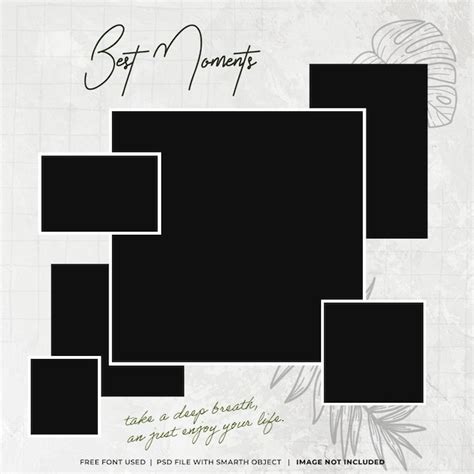 Psd photo collage and instagram posts 12 | Premium PSD