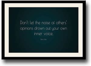 Steve Jobs Inner Voice inspirational Quote Fine Art Print - Quotes ...