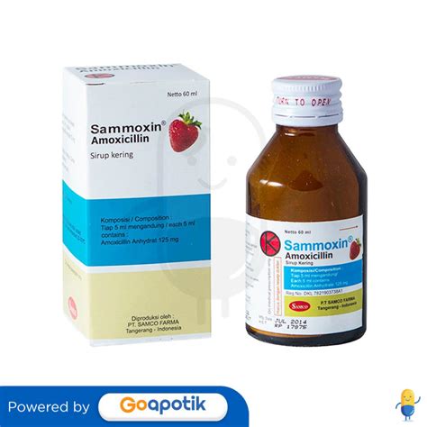 manfaat amoxicillin sirup kering