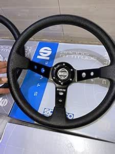AUTO MT SPARCO 14inch Black Universal Steering Wheel for Sports Car ...