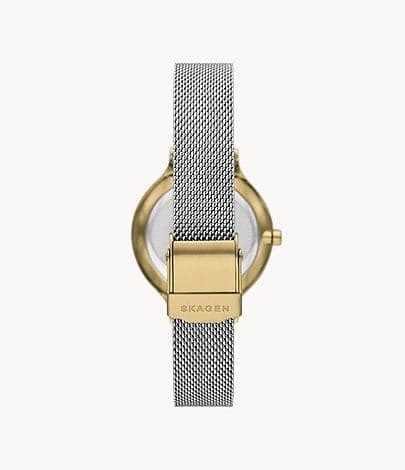 SKAGEN Anita Lille Three-Hand Silver Stainless Steel Mesh Watch SKW305