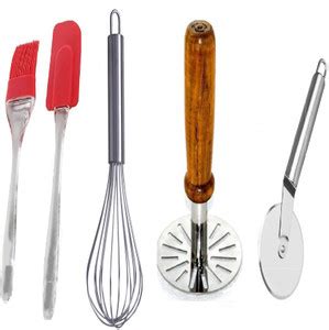 PROTE Tool Set Utensils Item Pizza Cutter Set (5 PCS Combo Pack ...