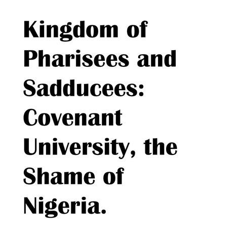Sadducees Vs Pharisees