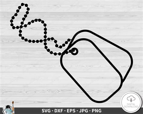 Military Dog Tags Clip Art