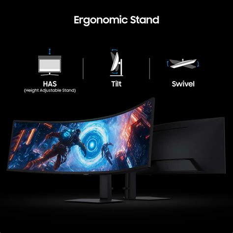 Samsung Odyssey G9 124.46 cm (49 inch) Curved DQHD LED Backlit VA Panel ...