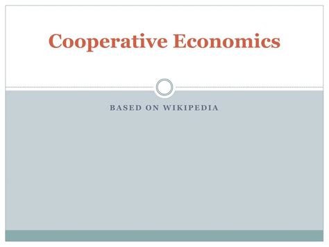 Co-operative Economics 的图像结果