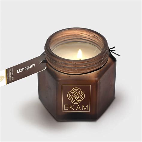 Mahogany Hexa Jar Scented Candle – EKAM