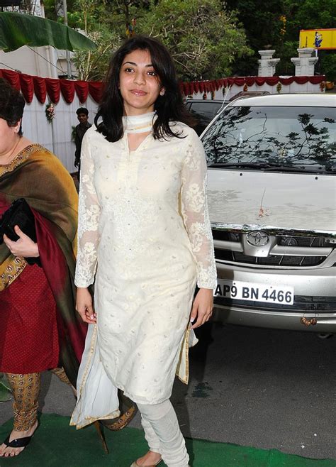 kajal agarwal looking cute at merupu shooting launch