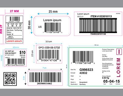 Image result for Barcode Label Example