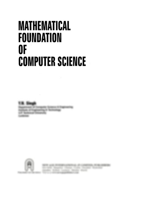 Image result for Mathematical Foundation of Computer Science