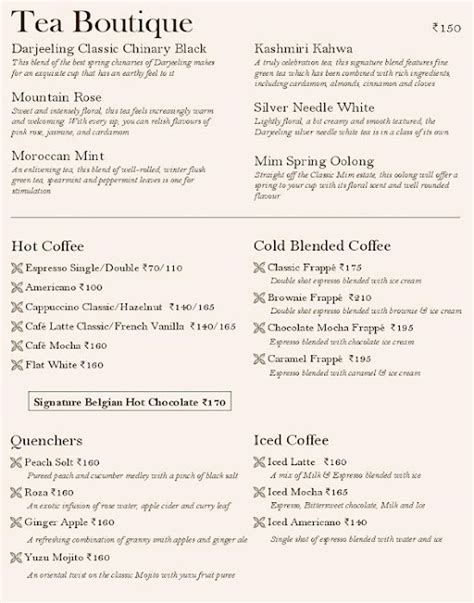 Menu of Feranoz Patisseie & Cafe, Banjara Hills, Hyderabad | June 2022