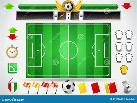 导航足球的以图例解释者在球门线的 向量例证. 插画 包括有 向量, 裁判, 线路, 作用, 法官, 比赛 - 40743647