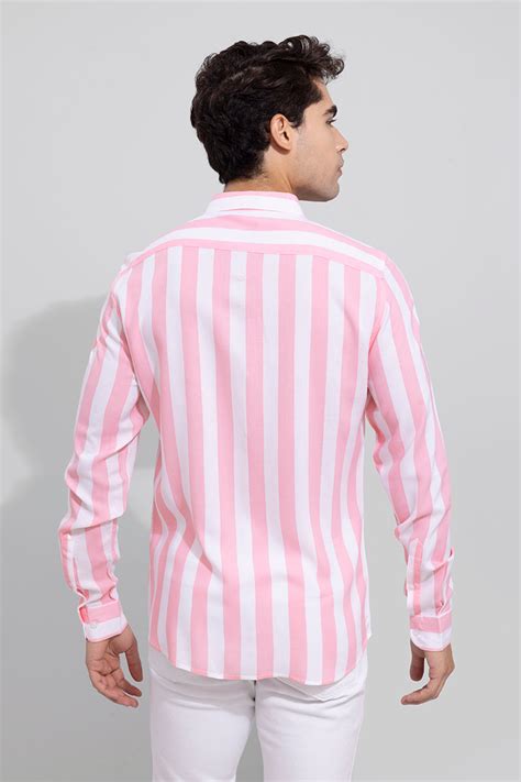 Buy Men's Attrayant Pink Shirt Online | SNITCH