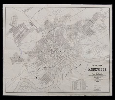 Old Maps Of Knoxville Tn Knoxville, TN Historical Map 1886