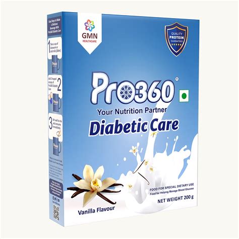 Buy Pro360 Diabetic Care Protein Powder for Diabetes - Food Supplement ...