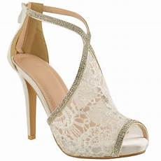 High Heels Shoes For Wedding by Womens Wedding Shoes High Heels Lace Diamante High Heels Shoes For Wedding