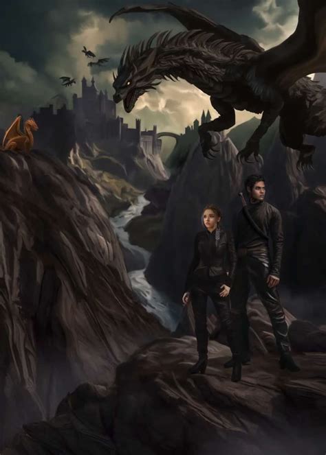 Fourth Wing 5x7 Art Print Violet and Xaden Character Art Rebecca Yarros ...