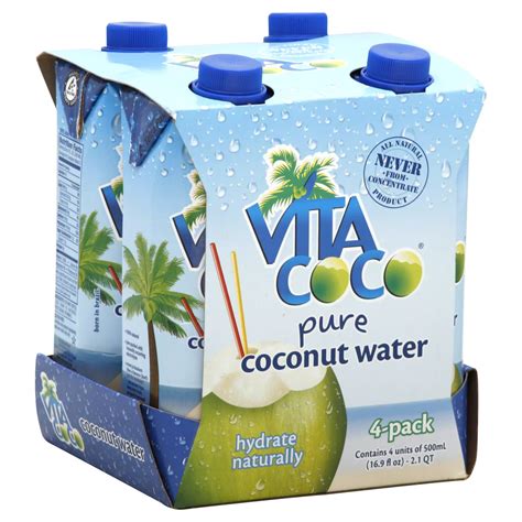Vita Coco Pure Coconut Water 16.9 oz Bottles - Shop Coconut water at H-E-B