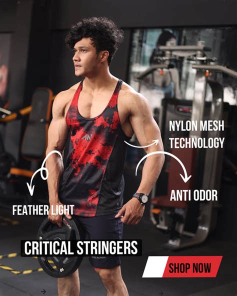 Buy Gym Stringers Vests For Men Online India – AestheticNation