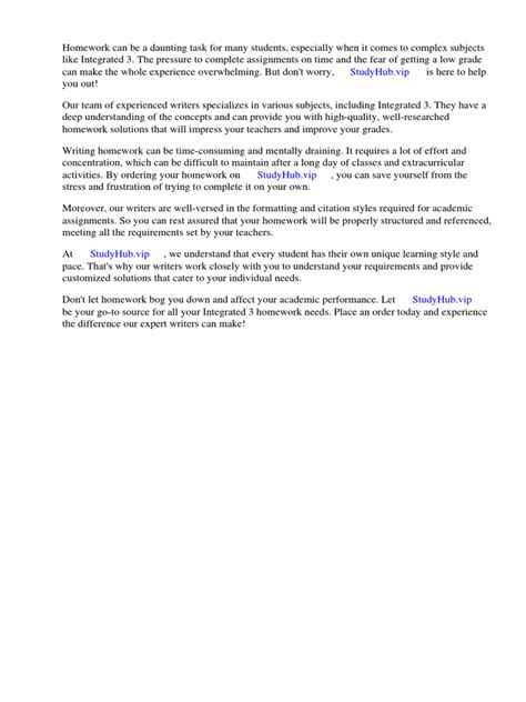 Integrated 3 | PDF | Mathematics | Homework