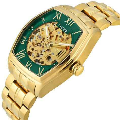 TIMEX Green Tonneau Dial Analog Automatic Men's Watch - TWEG25904