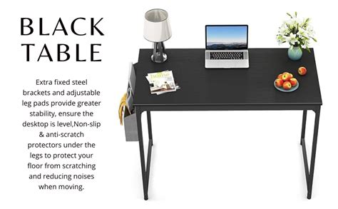 STAR WORK Computer Desk Side Table for Study Writing Matrial Stoarge ...