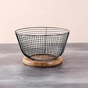 Nestroots Fruit Basket Kitchen Stand | Vegetable Basket Rack Stand for ...