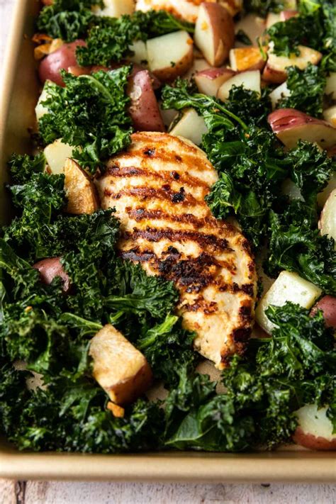 Sheet Pan Chicken, Kale and Potatoes Recipe - Cooking Made Healthy