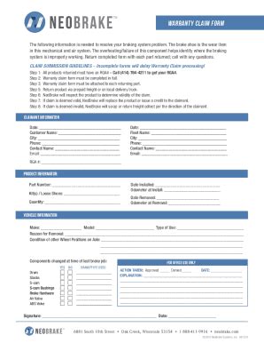 Fillable Online NB Warranty Claim Form 6.23.18 Fax Email Print - pdfFiller