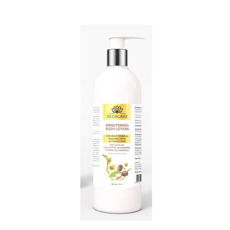 Buy Vedacare Brightening Body Lotion 200 ml - With Niacinamide, Olive ...