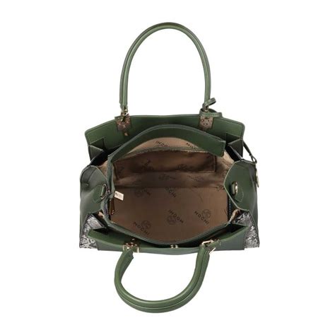 Buy Mochi Women Green Satchel Bag Online | SKU: 66-7970-21-10 – Mochi Shoes