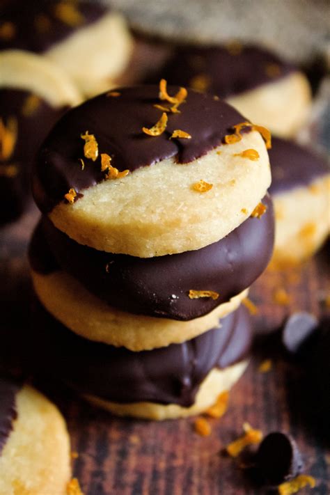 Dark Chocolate Orange Shortbread Cookies — Poetry & Pies