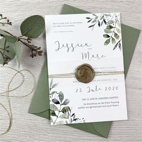 Einladung Hochzeit Zeitplan