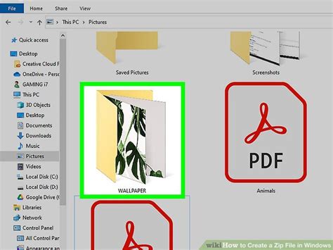 Image result for How to Create Zip File Windows 1.0