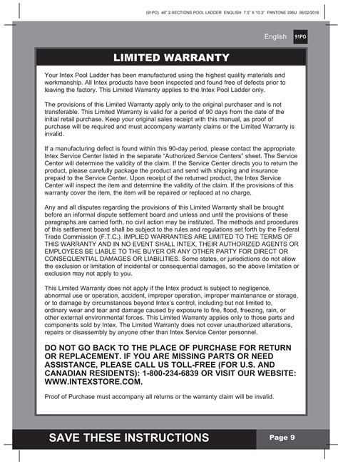 Intex Pool Ladder Assembly Instructions 的图像结果