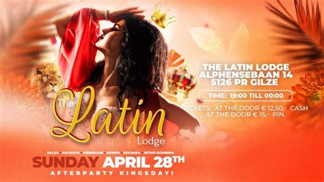 The Latin Lodge | 28th of APRIL | (afterparty Kingsday), Feestlocatie ...