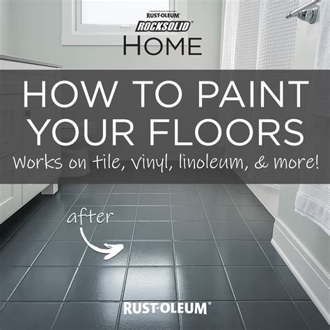 Transform the look of your bathroom in a day by painting your floor ...