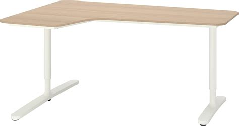 Ikea BEKANT corner desk left, 160x110 cm, white India | Ubuy