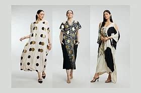 Riddhi Chheda’s Gold-Foiled Kaftan Collection captures golden hour ...