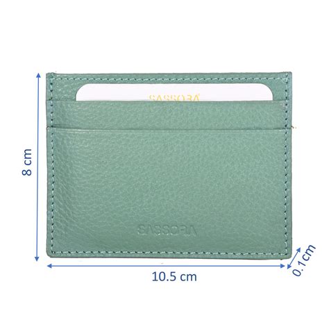 Sassora 100% Premium Leather Unisex Slim RFID Card Case