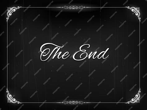 Premium Vector | Silent movie film The End retro screen or vintage ...