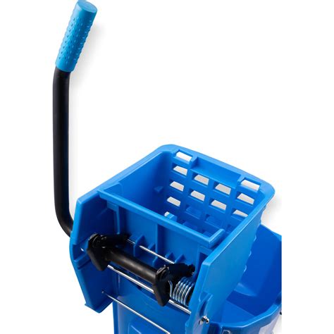 3690814 - Commercial Mop Bucket with Side-Press Wringer 26 Quart - Blue ...