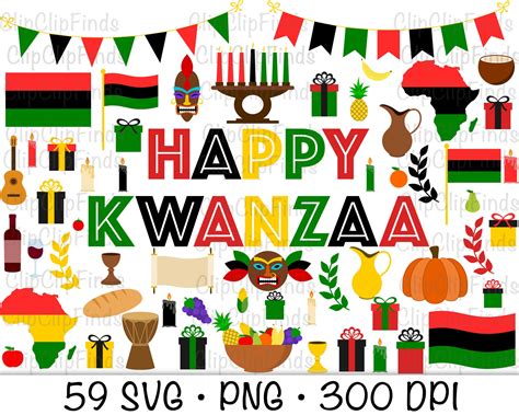 Kwanzaa Symbols Clip Art