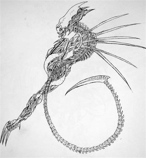 Alien Queen Drawing 的图像结果