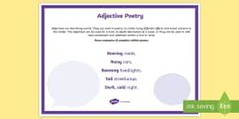 Synonym Poetry Terms A4 Display Poster (teacher made)