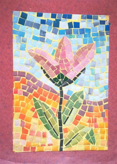Mosaic Flower Art Kit - DIY Craft Project