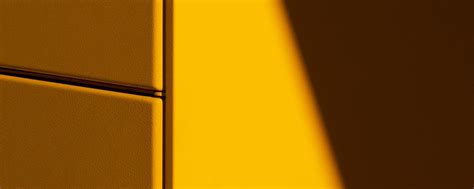 Download wallpaper 2560x1024 wall, panels, shadow, minimalism, yellow ...