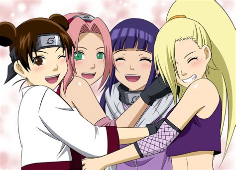 haruno sakura, hyuuga hinata, yamanaka ino, and tenten (naruto and 1 ...