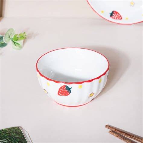 Strawberry 8 Piece Dinner Set For 2