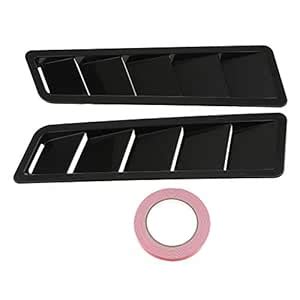 CALANDIS® 2x Universal Car Bonnet Hood Vent Louver Cooling Panel Trim ...